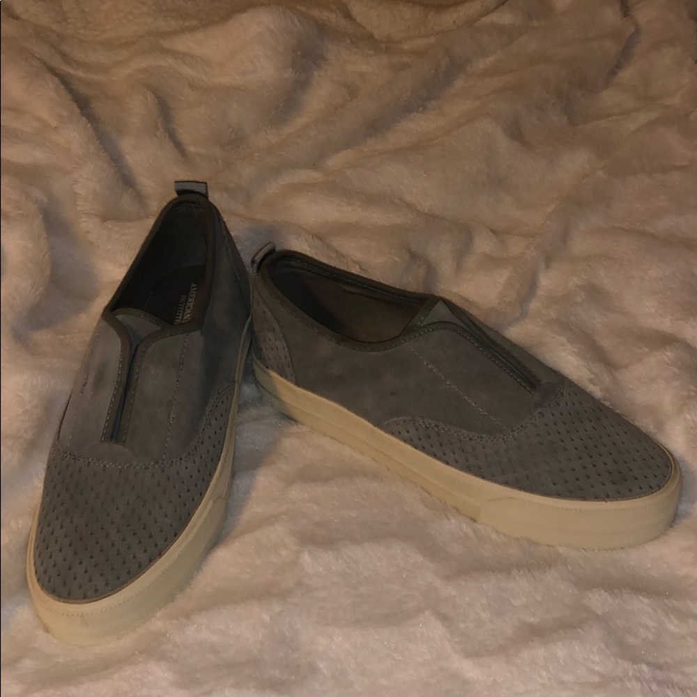 NEVER WORN Gray Vans Style Sneakers